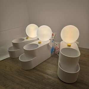 Room Essentials White Desk Organizer with Light